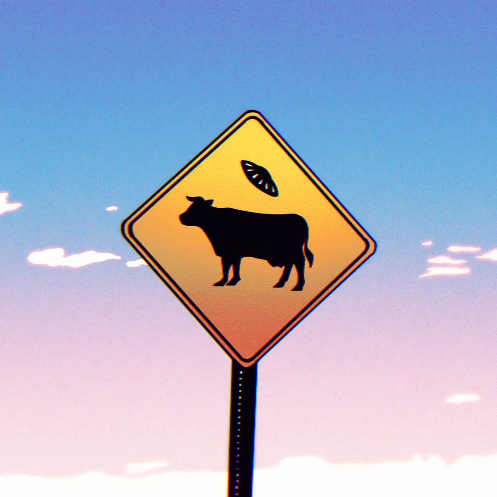 Anime Taos Cow Abduction Design