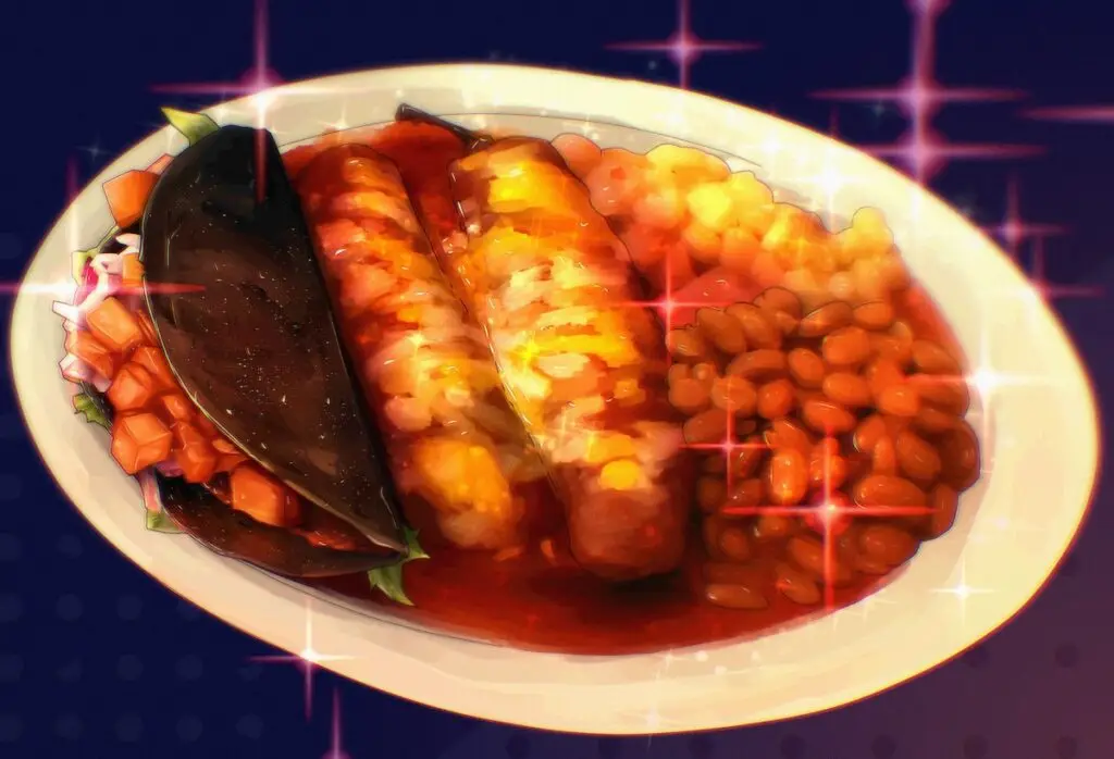Anime-ized New Mexican Food
