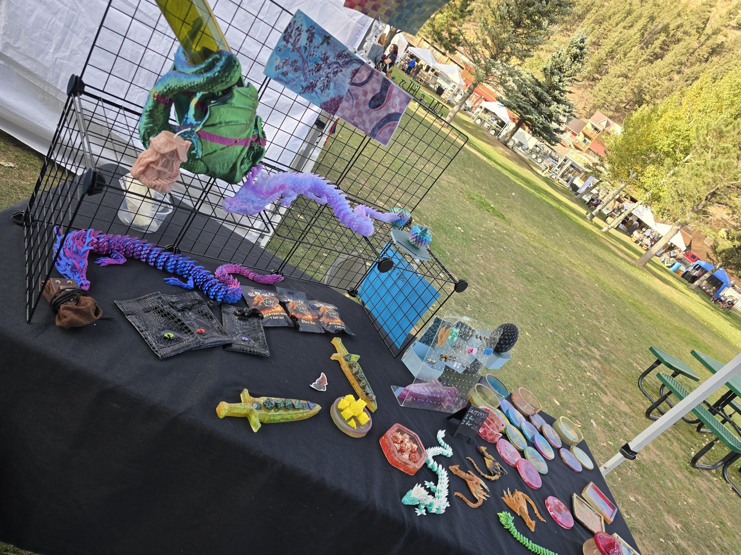 Faith's Armory booth set up