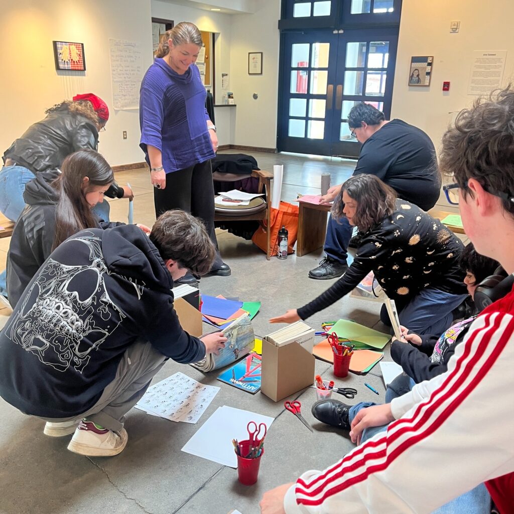 Art board activity at UNM-Taos HIVE