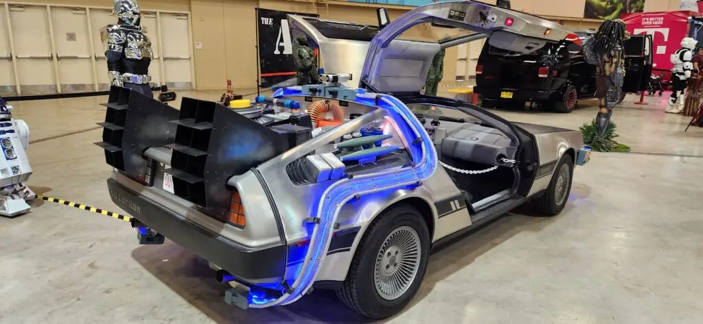 DeLorean TimeMachine at Duke City Comic Con 2025. Photo by Marko Stoyanof