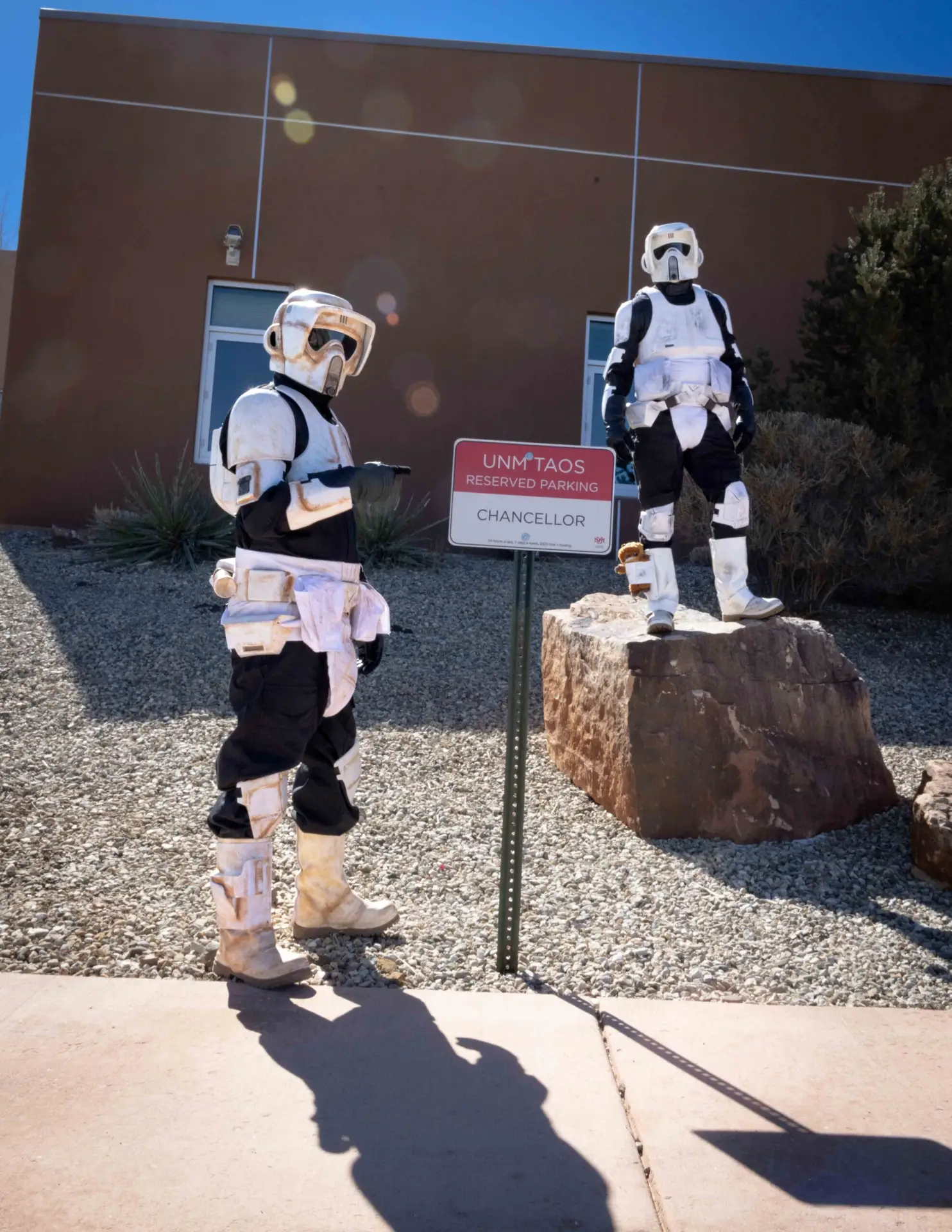 UNM-Taos Chancellor's Protected Parking zone by Peter Walker